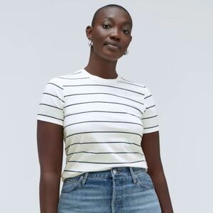 Everlane Organic Cotton Striped Crew Tee